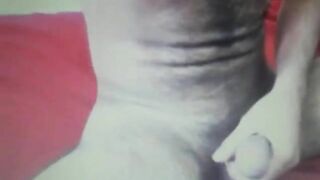 huge cock hairy guy rubbing cock on his arse hole on cam 2