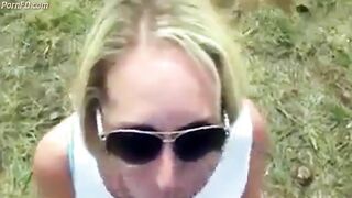 26yr old blonde girlfriend sucking dick on vacation