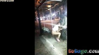 Homeless man getting head in down town Baltimore City