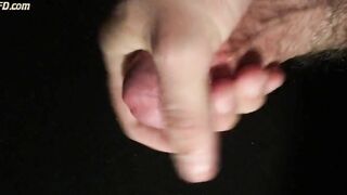 HD Close up jacking my cock with squirting cumshot