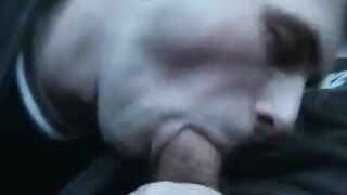 I cum in twinks mouth in car