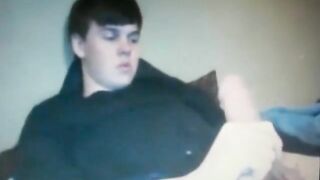 chubby young guy with huge cock on cam