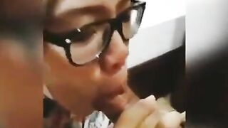 SandpDecent - Tudung Virgin Uni Student Nerd Cum on Face