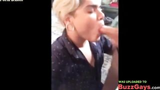 Latino Bitch Swallows Huge Load Hung White Thug