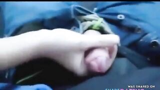 Handjob in car