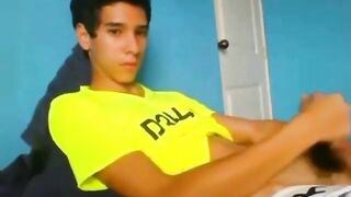 Latino Twink Shows Off When Jerking 2