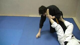 SQ judo domination beatdown and footjob