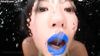 Japanese blue lipstick