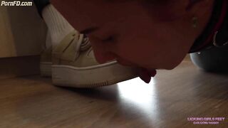 Sneaker licking