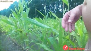 wanking in the cornfield and cumming in the woods 2