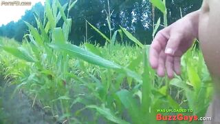 wanking in the cornfield and cumming in the woods 3