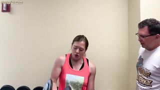 Workout challenge man vs woman strong fitness girl domination