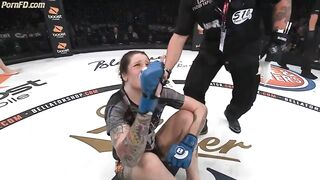 Female Headscissor Submissions in MMA girl vs girl fight