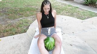 Watermelon scissor challenge 3