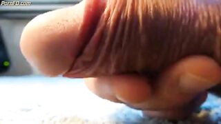 soft cock and foreskin fun 4