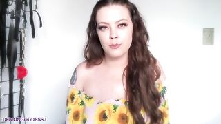 DemonGoddessJ - Horny for Control Tit Worship Anal JOI