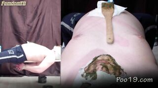 Poo19 - MilanaSmelly - Group feeding of shit from 3 girls